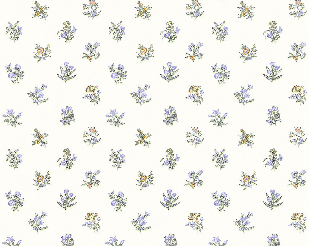 Summer Flora Wallcovering Lavender SCWP81053D0010 by Scalamandre Designer Wallpaper