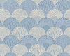 Herb Garden Wallcovering Blue Shadow SCWP88618D0006 by Scalamandre Designer Wallpaper