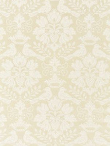 Scalamandre Fabric Love Bird Creme