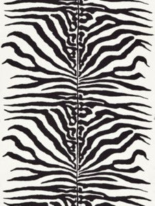 Scalamandre Fabric Zebra Black