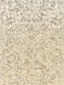 Scalamandre Fabric Palladio Velvet Damask Antique Silver