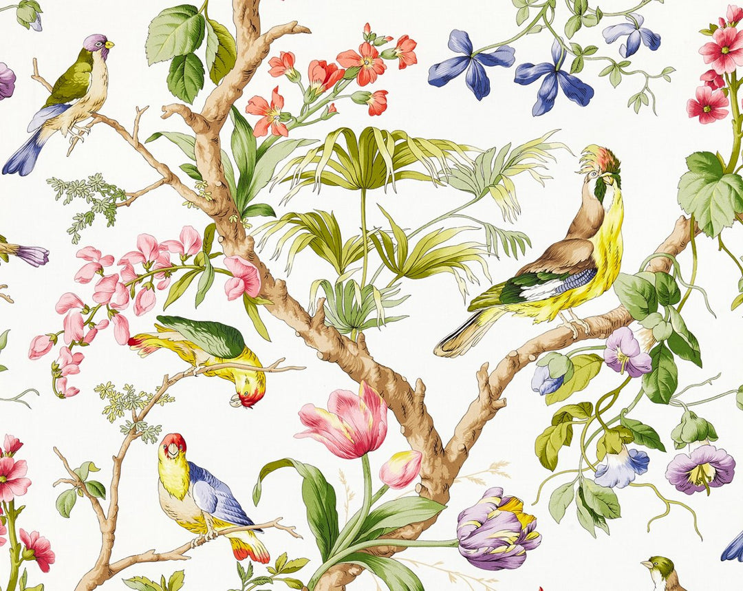 Belize Print Ivory SC166000001 by Scalamandre Designer Fabric