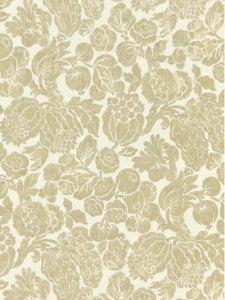 Scalamandre Fabric Elsa Linen Print Burnished Gold