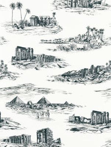 Scalamandre Fabric Cairo Toile Ink