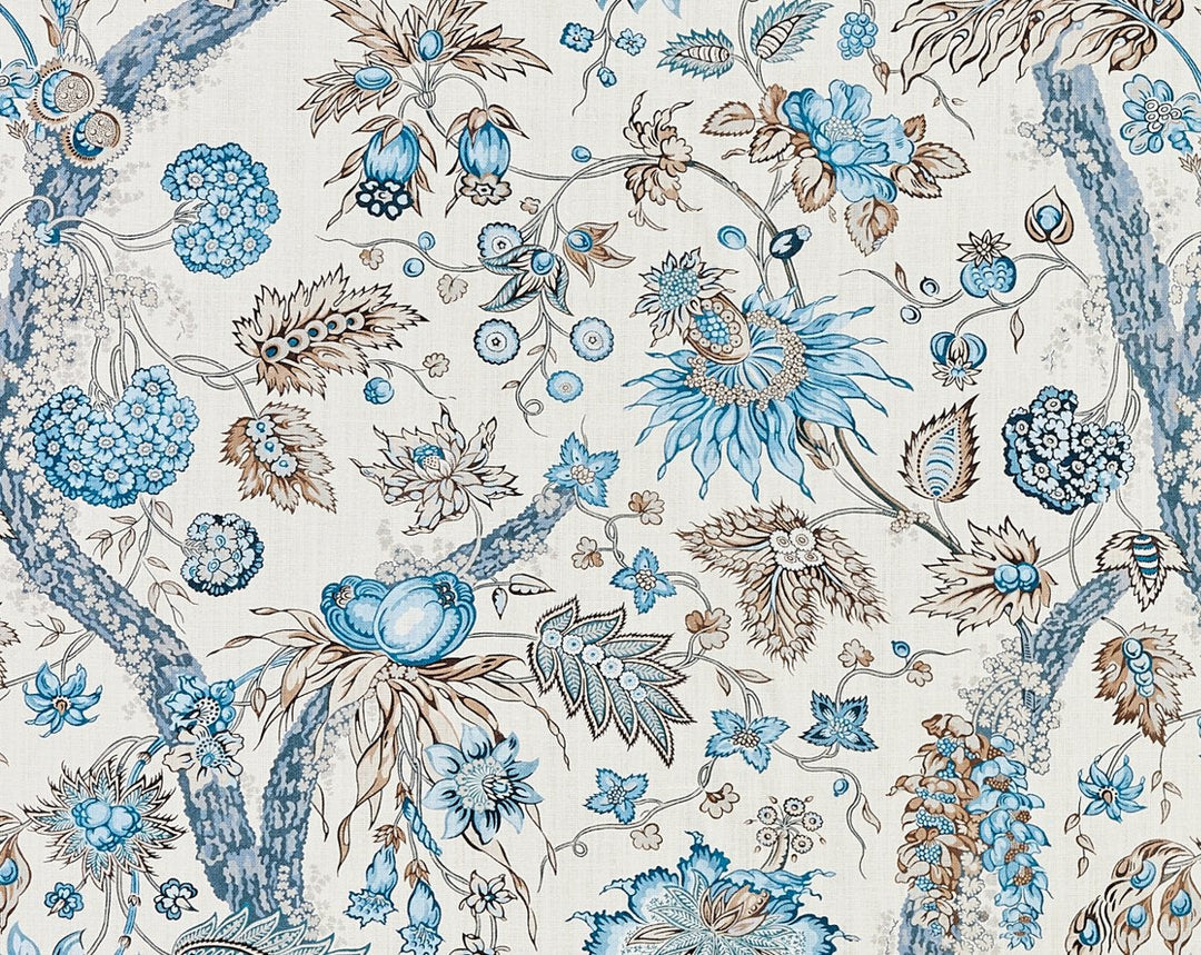 Fleurs Tropicales Water'S Edge SC166470001 by Scalamandre Designer Fabric