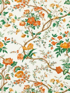 Persephone Print Persimmon SC166510001 by Scalamandre Fabric