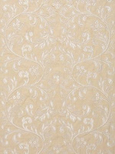 Scalamandre Fabric Chiara Embroidery Chardonnay