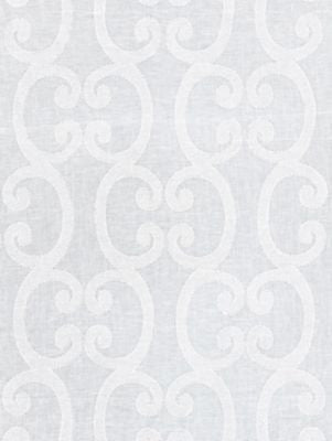 Ornamento Sheer Snow SC270400001 by Scalamandre Designer Fabric ATMOSPHERE SHEERS 60% LINEN 40% VISCOSE INDIA LIGHT DUTY Horizontal: 15.375" and Vertical: 12.25" 52 - Swanky Fabrics -