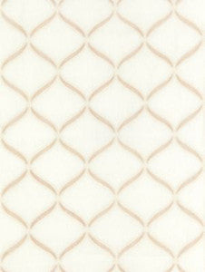 Scalamandre Fabric Rondure Embroidery Bisque