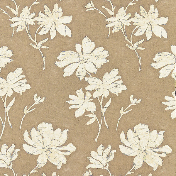 Flore Batik/Flax Sc 000127082 by Scalamandre
 Fabric MERCHANTE 100% COTTON ITALY MEDIUM DUTY Horizontal: 23.625" and Vertical: 13.375" 54" - Fabric Carolina -