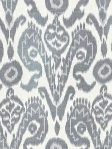 Scalamandre Fabric Bukhara Silk Ikat Indigo