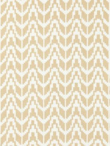 Scalamandre Fabric Chevron Embroidery Straw