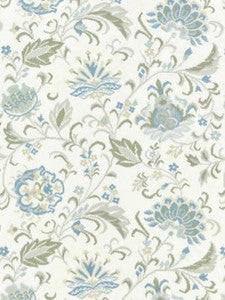 Scalamandre Fabric Delphine Embroidery Summer Sage