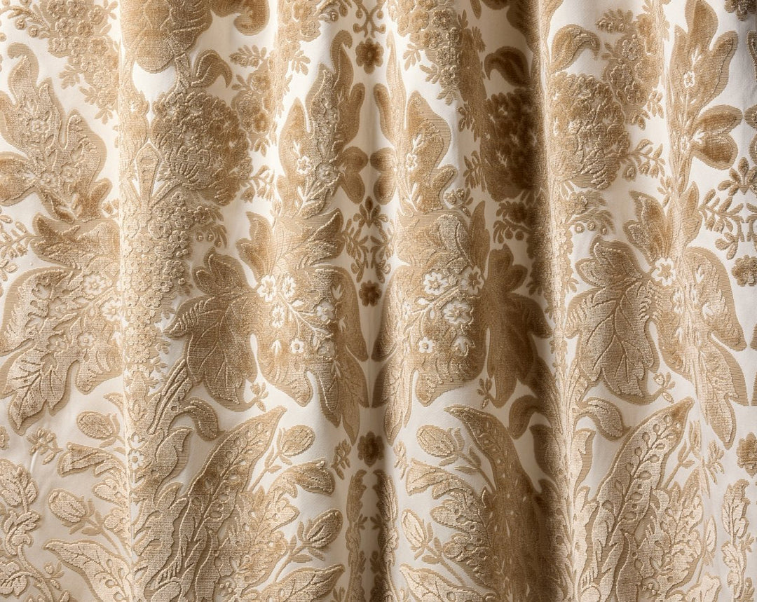 Regis Velvet Damask Fawn SC273210001 by Scalamandre Designer Fabric