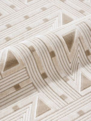 Kasai Velvet Sandstone SC273230001 by Scalamandre Fabric THE METROPOLITAN MUSEUM OF ART 72% COTTON 28% VISCOSE INDIA MEDIUM DUTY Horizontal: 13" and Vertical: 6.75" 55 - Fabric Carolina -