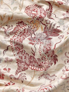 Dragon Tableau Winter Rose SC273270001 by Scalamandre Fabric