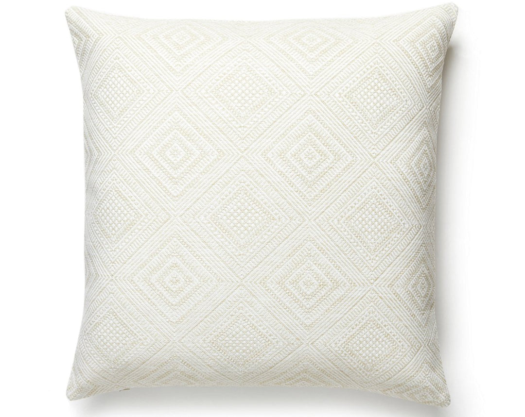 Antigua Weave Outdoor Pillow 22 X 22 - Alabaster SCANTGPILL0001 by Scalamandre Designer Pillow