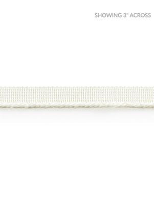 Sanna Linen Cord Blanc SCC3110001 by Scalamandre Designer Trim NORDEN 100% LINEN BELGIUM LIGHT DUTY Horizontal: and Vertical: 0.13 - Swanky Fabrics -