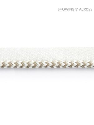 Zig Zag Cord Linen SCC3130001 by Scalamandre Designer Trim ISOLA INDOOR / OUTDOOR 99% POLYOLEFIN, 1% POLYESTER UNITED KINGDOM HEAVY DUTY Horizontal: and Vertical: 0.25 - Swanky Fabrics -