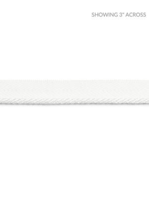 <p>Avenue Cord Ice SCC3150001 by Scalamandre Trim</p><p><strong>Required Minimum Quantity Purchase: Fabrics by the yard 1 YARD MINIMUM </p><p>Book: NOVANTA PASSEMENTERIE</p><p>Content: 16% FIBRANNE 2% ACRYLIC, 38% POLYESTER 26% COTTON 18% RAYON</p><p>Origin: CHINA</p><p>Performance: LIGHT DUTY</p><p>Repeat: Horizontal: 0" and Vertical: 0"</p><p>Width: 0.13</p>