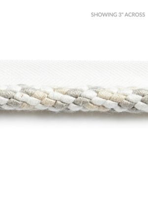 <p>Obi Cord Bone SCC3170001 by Scalamandre Trim</p><p><strong>Required Minimum Quantity Purchase: Fabrics by the yard 1 YARD MINIMUM </p><p>Book: PACIFICA</p><p>Content: 51% COTTON 40% FIBRANNE 9% POLYESTER</p><p>Origin: CHINA</p><p>Performance: MEDIUM DUTY</p><p>Repeat: Horizontal: 1.5" and Vertical: 0"</p><p>Width: 0.5</p>