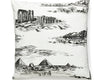 Cairo Toile Pillow 22 X 22 - Ink SCCAIRPILL0001 by Scalamandre Designer Pillow