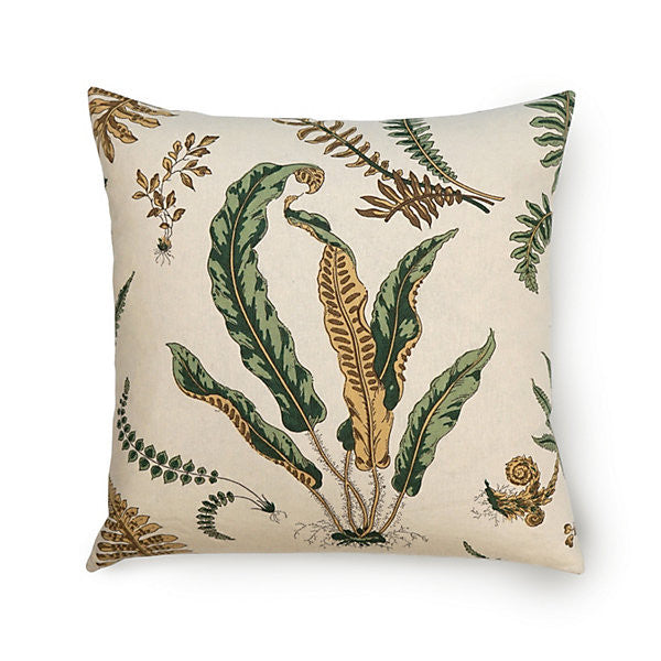 Elsie De Wolfe Pillow/Greens On Off-White Sc 0001Elsiepill by The House of Scalamandre
 Pillow 100% LINEN USA Horizontal: and Vertical: - Fabric Carolina -