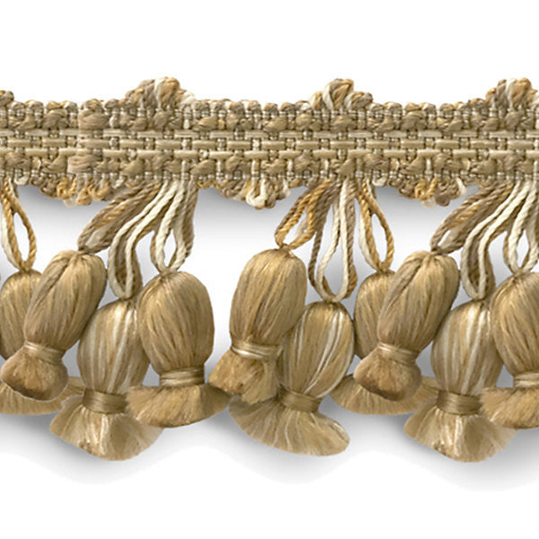 Newport Tassel Fringe - Silk/White, Fawn, Taupe Sc 0001Ft1103 by Scalamandre
 Trim BOTANICA 100% SILK CHINA LIGHT DUTY Horizontal: and Vertical: 2" - Fabric Carolina -