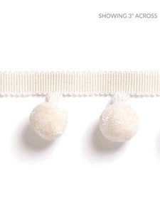 Scalamandre Trim Osborne Pom Pom Fringe Ivory