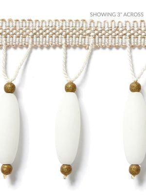 <p>Vionnet Beaded Fringe Alabaster SCFX15010001 by Scalamandre Trim</p><p><strong>Required Minimum Quantity Purchase: Fabrics by the yard 1 YARD MINIMUM </p><p>Book: MERCHANTE</p><p>Content: 91% GLASS 5% METALLIC 4% VISCOSE</p><p>Origin: INDIA</p><p>Performance: LIGHT DUTY</p><p>Repeat: Horizontal: and Vertical: 1.125"</p><p>Width: 3.13</p>