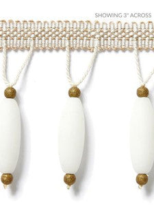 Scalamandre Trim Vionnet Beaded Fringe Alabaster