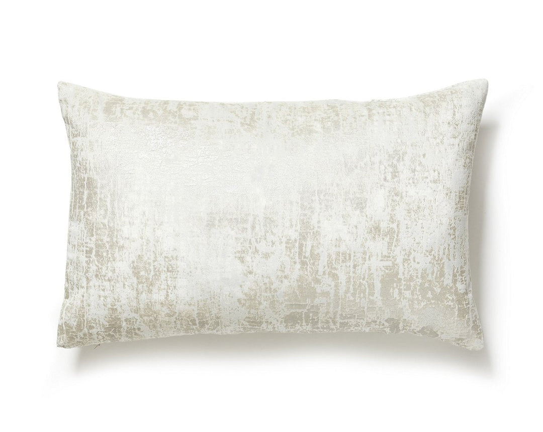 Tesoro Velvet Pillow 14 X 22 - Moonbeam SCLBDK166170001 by Scalamandre Designer Pillow