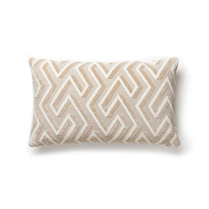 Maze Velvet Lumbar Pillow/Latte Sc 0001Lmazepill by The House of Scalamandre
 Pillow