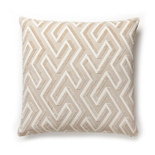 Maze Velvet Pillow/Latte Sc 0001Mazepill by The House of Scalamandre
 Pillow 68% COTTON 32% LINEN HEAVY DUTY Horizontal: and Vertical: 54" - Fabric Carolina -
