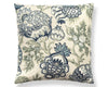 Canterbury Linen Pillow 22 X 22 - Oyster & Indigo SCSDDK165930001 by Scalamandre Designer Pillow
