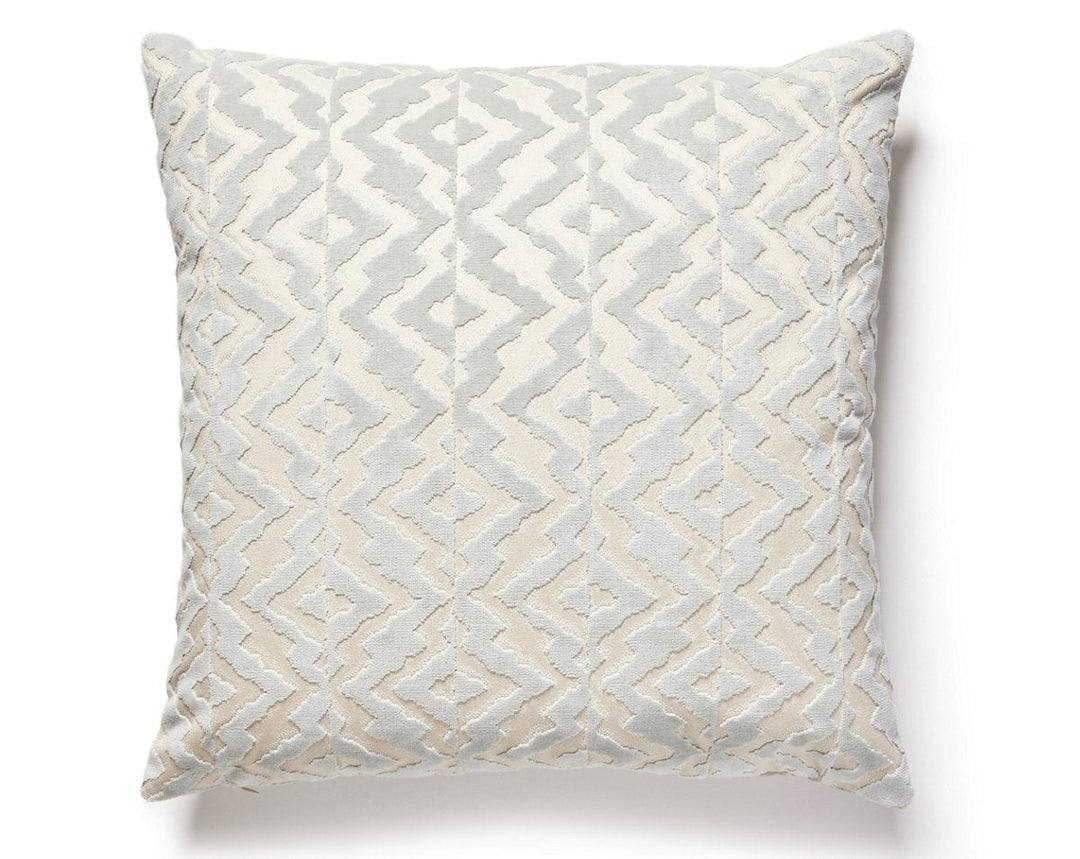 Echo Velvet Pillow 22 X 22 - Cloud SCSDDK270850001 by Scalamandre Designer Pillow