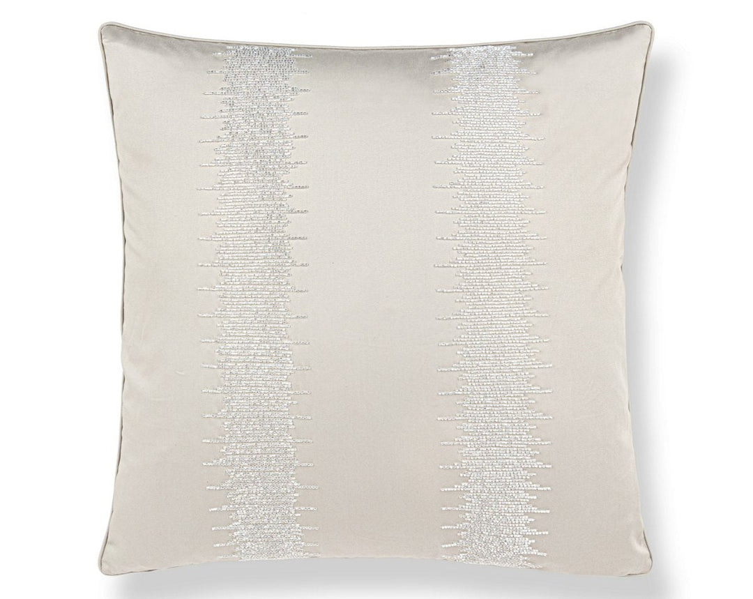 Veronica Beaded Pillow 22 X 22 - Glacier SCSDDS883860001 by Scalamandre Designer Pillow