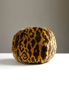 Scalamandre Pillows Leopardo Pillow 12 Dia - Ivory, Gold & Black