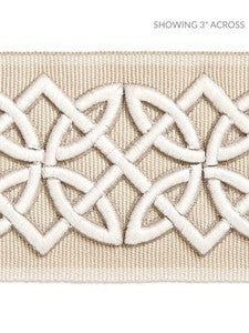 Scalamandre Trim Celtic Embroidered Tape Linen