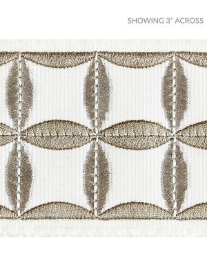 <p>Fiori Embroidered Tape Platinum SCT32880001 by Scalamandre Trim</p><p><strong>Required Minimum Quantity Purchase: Fabrics by the yard 1 YARD MINIMUM </p><p>Book: MERCHANTE</p><p>Content: 66% COTTON 34% VISCOSE</p><p>Origin: INDIA</p><p>Performance: LIGHT DUTY</p><p>Repeat: Horizontal: 2.125" and Vertical: </p><p>Width: 2.88</p>
