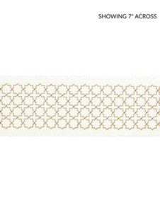 Scalamandre Trim Seville Embroidered Tape Ivory