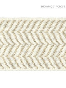 Scalamandre Trim Artemis Tape Flax On Ivory