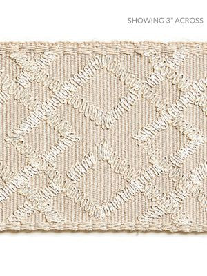 <p>Lattice Tape Linen SCT32950001 by Scalamandre Trim</p><p><strong>Required Minimum Quantity Purchase: Fabrics by the yard 1 YARD MINIMUM </p><p>Book: MODERN LUXURY</p><p>Content: 70% COTTON 30% VISCOSE</p><p>Origin: INDIA</p><p>Performance: LIGHT DUTY</p><p>Repeat: Horizontal: 3.75" and Vertical: </p><p>Width: 2.75</p>