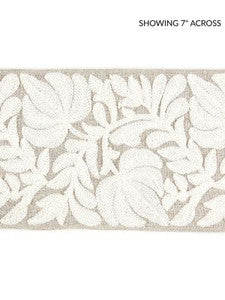 Scalamandre Trim Coventry Embroidered Tape Flax
