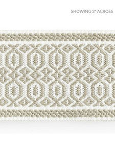Scalamandre Trim Tulum Diamond Tape Linen