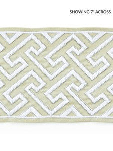 Scalamandre Trim Labyrinth Embroidered Tape Sand