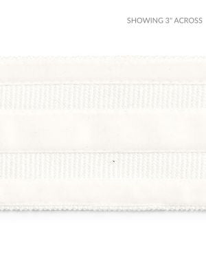 <p>Runway Velvet Tape Snow SCT33250001 by Scalamandre Trim</p><p><strong>Required Minimum Quantity Purchase: Fabrics by the yard 1 YARD MINIMUM </p><p>Book: PACIFICA</p><p>Content: 80% VISCOSE 20% POLYAMIDE</p><p>Origin: GERMANY</p><p>Performance: LIGHT DUTY</p><p>Repeat: Horizontal: 0" and Vertical: </p><p>Width: 2.25</p>