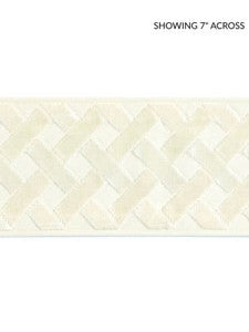 Scalamandre Trim Parquet Velvet Tape Bechamel