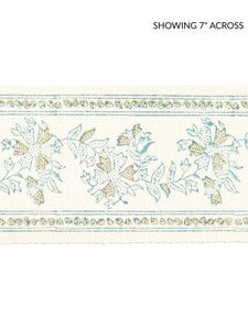 Scalamandre Trim Citra Block Print Tape Misty Island