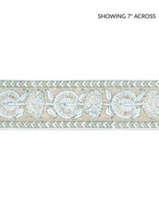 Scalamandre Trim Tulsi Block Print Tape Misty Island